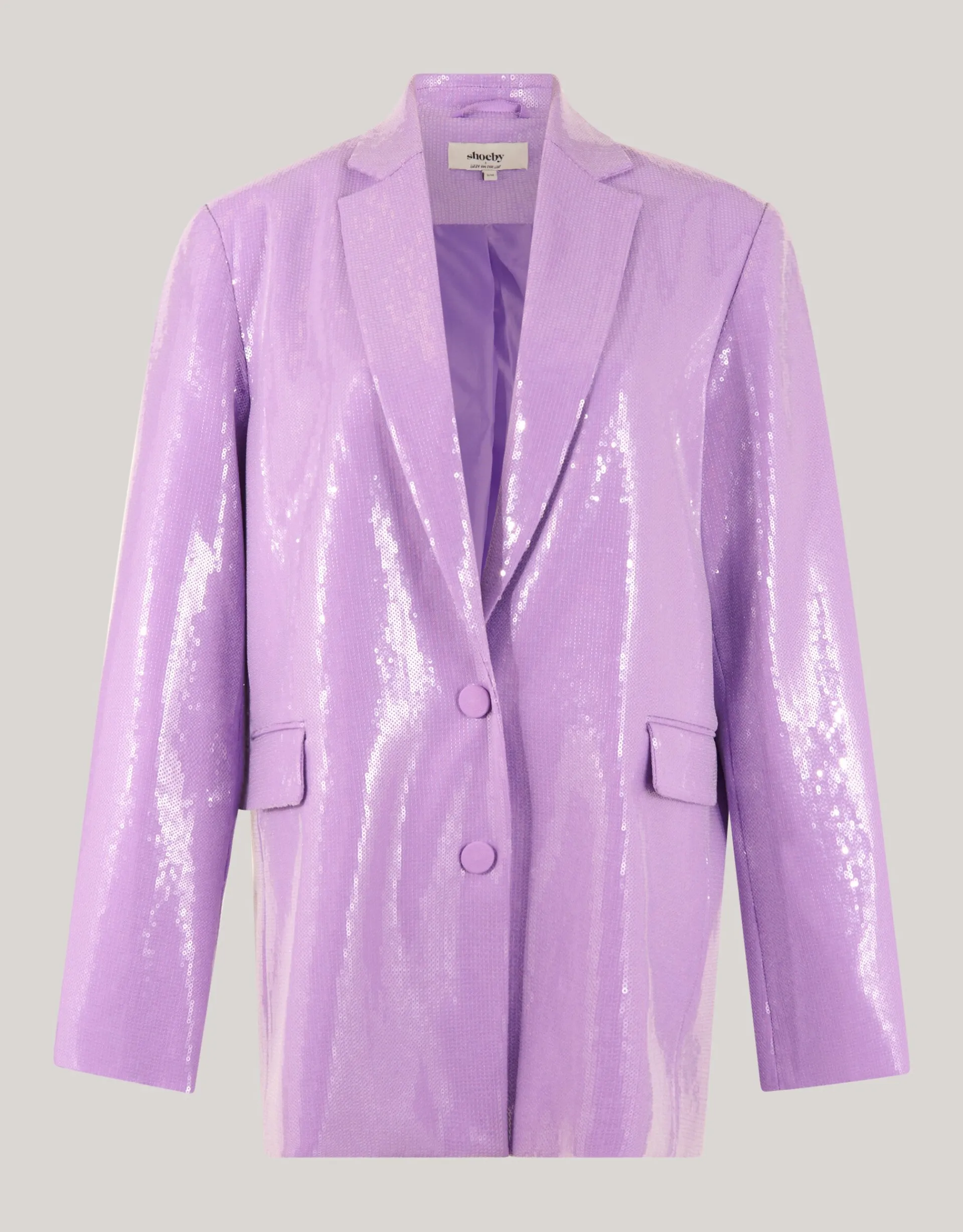 Shoeby Oversized Pailletten Blazer Lichtpaars By Lizzy<DAMES Blazers