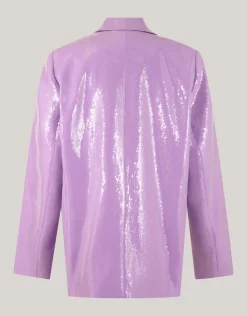 Shoeby Oversized Pailletten Blazer Lichtpaars By Lizzy<DAMES Blazers
