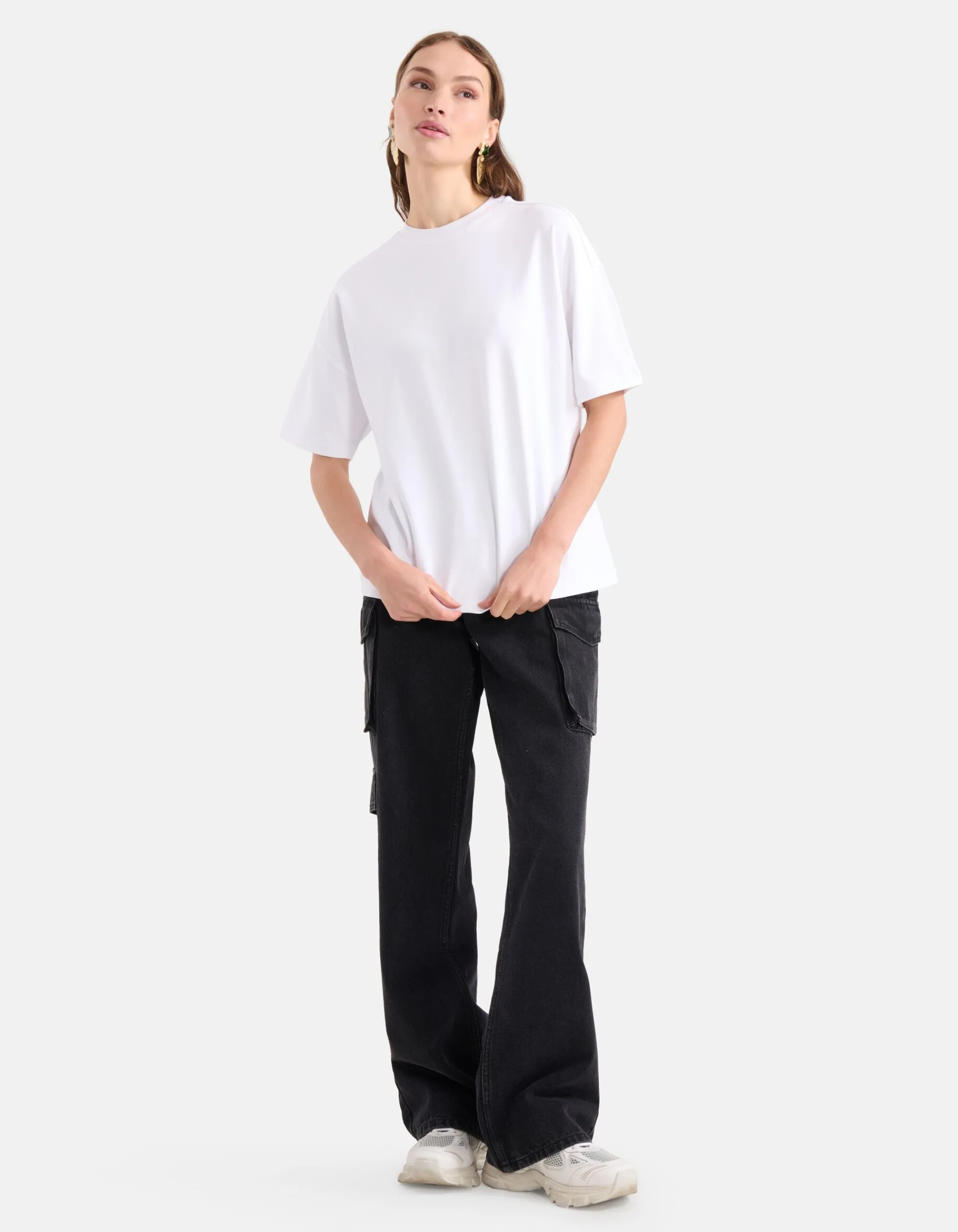 Shoeby Oversized T-shirt Wit<DAMES T-Shirts