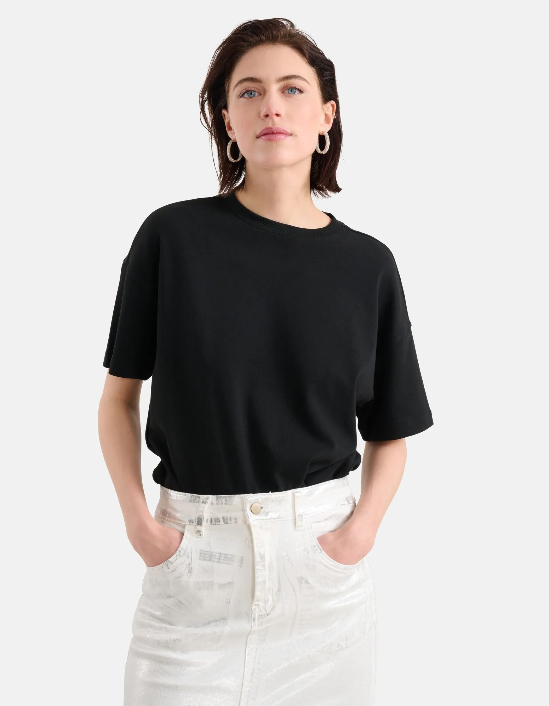 Shoeby Oversized T-shirt Zwart<DAMES T-Shirts