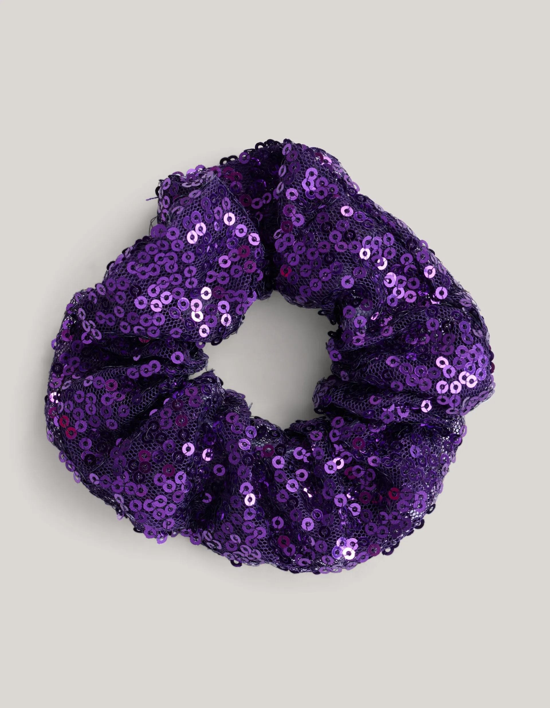 Shoeby Pailletten Scrunchie Paars< Overige Accessoires
