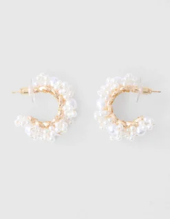 Shoeby Parel Oorbellen Gebroken Wit<DAMES Sieraden