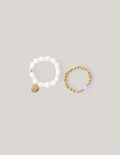 Shoeby Parel Ringen Set Goud<DAMES Sieraden