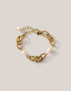 Shoeby Pearl Chain Armband Goud<DAMES Sieraden