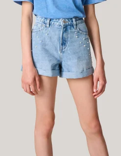 Shoeby Pearl Denim Short< Shorts