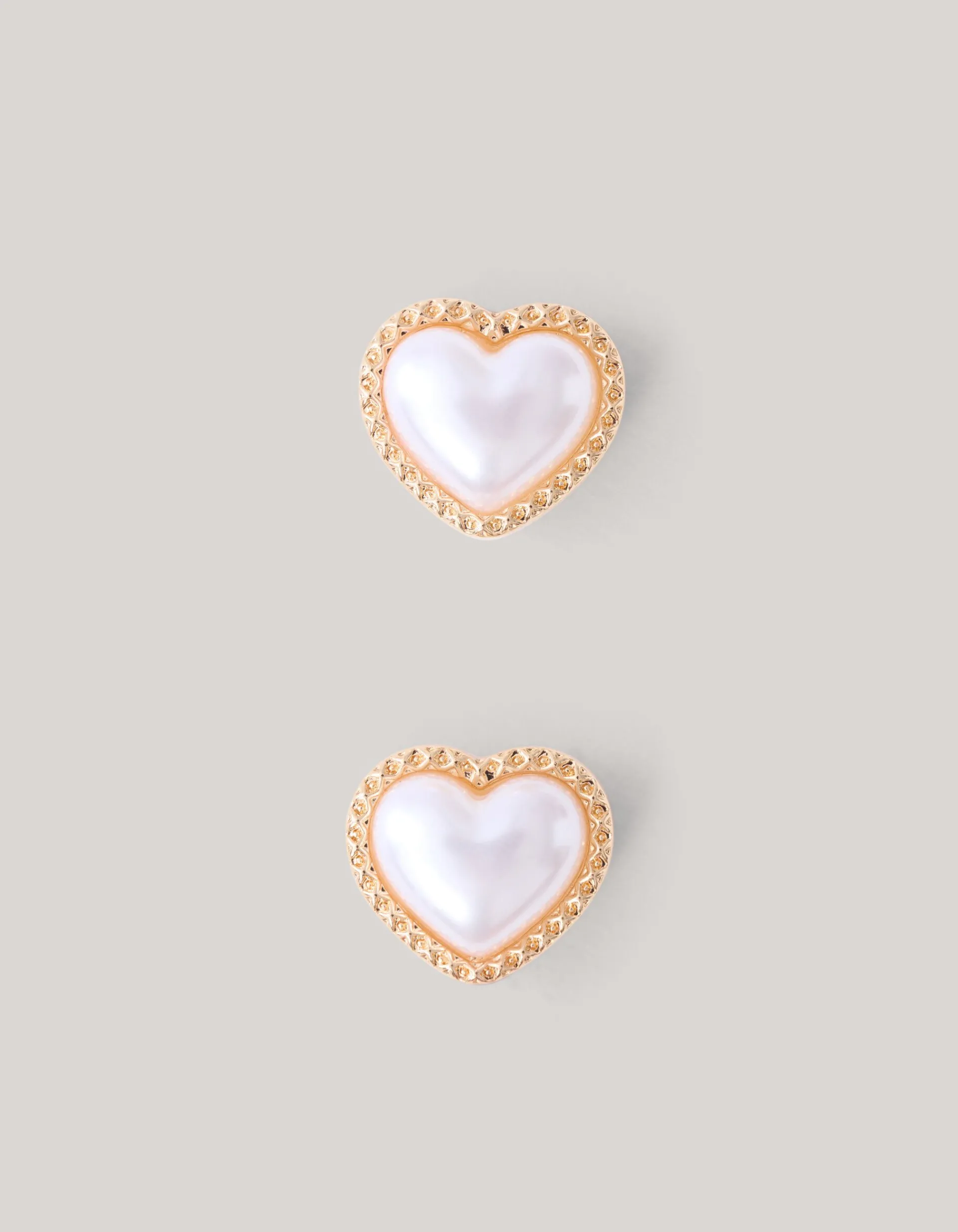 Shoeby Pearl Heart Knopen Clips Goud<DAMES Overige Accessoires