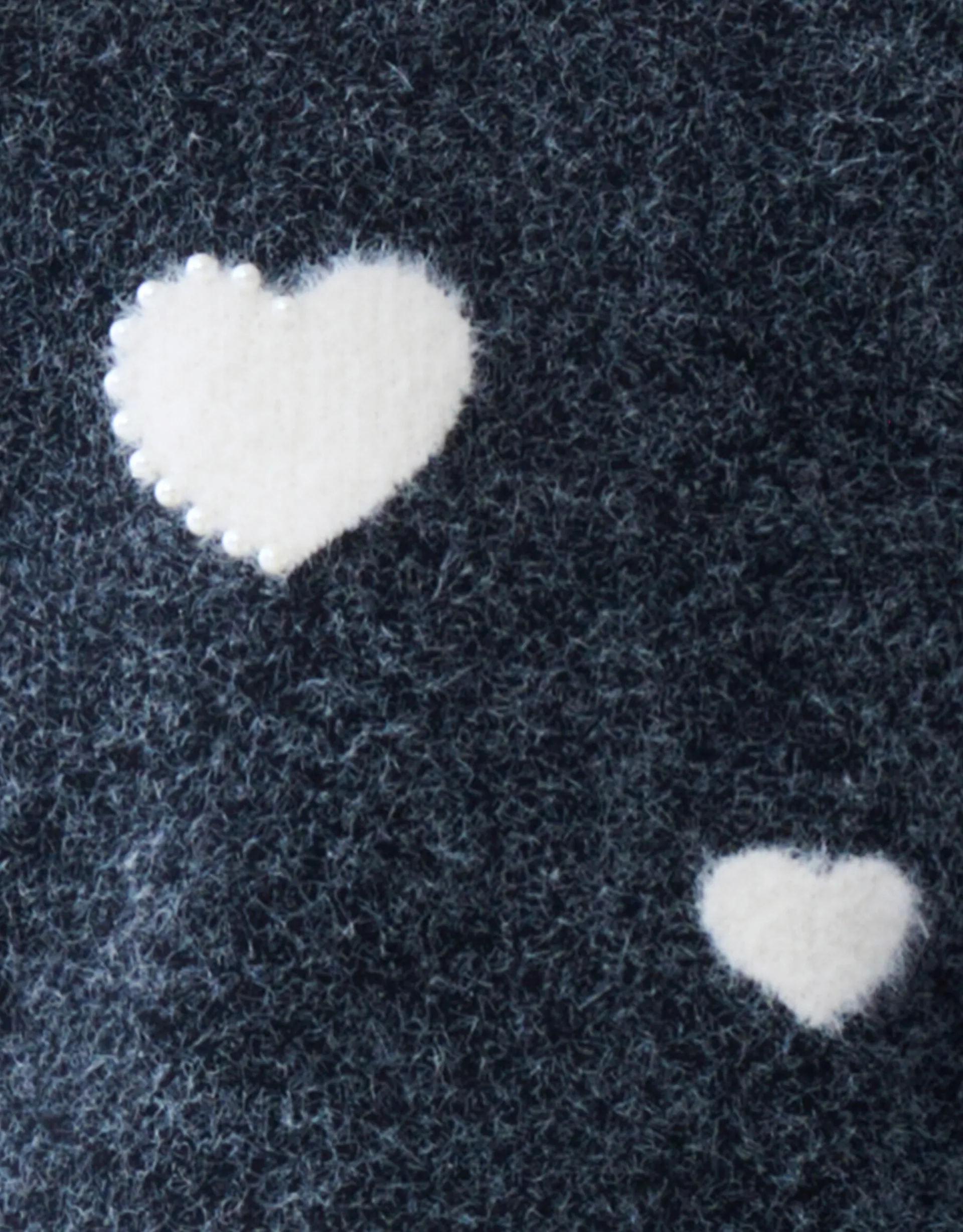 Shoeby Pearl Heart Trui Zwart< Gebreide Truien