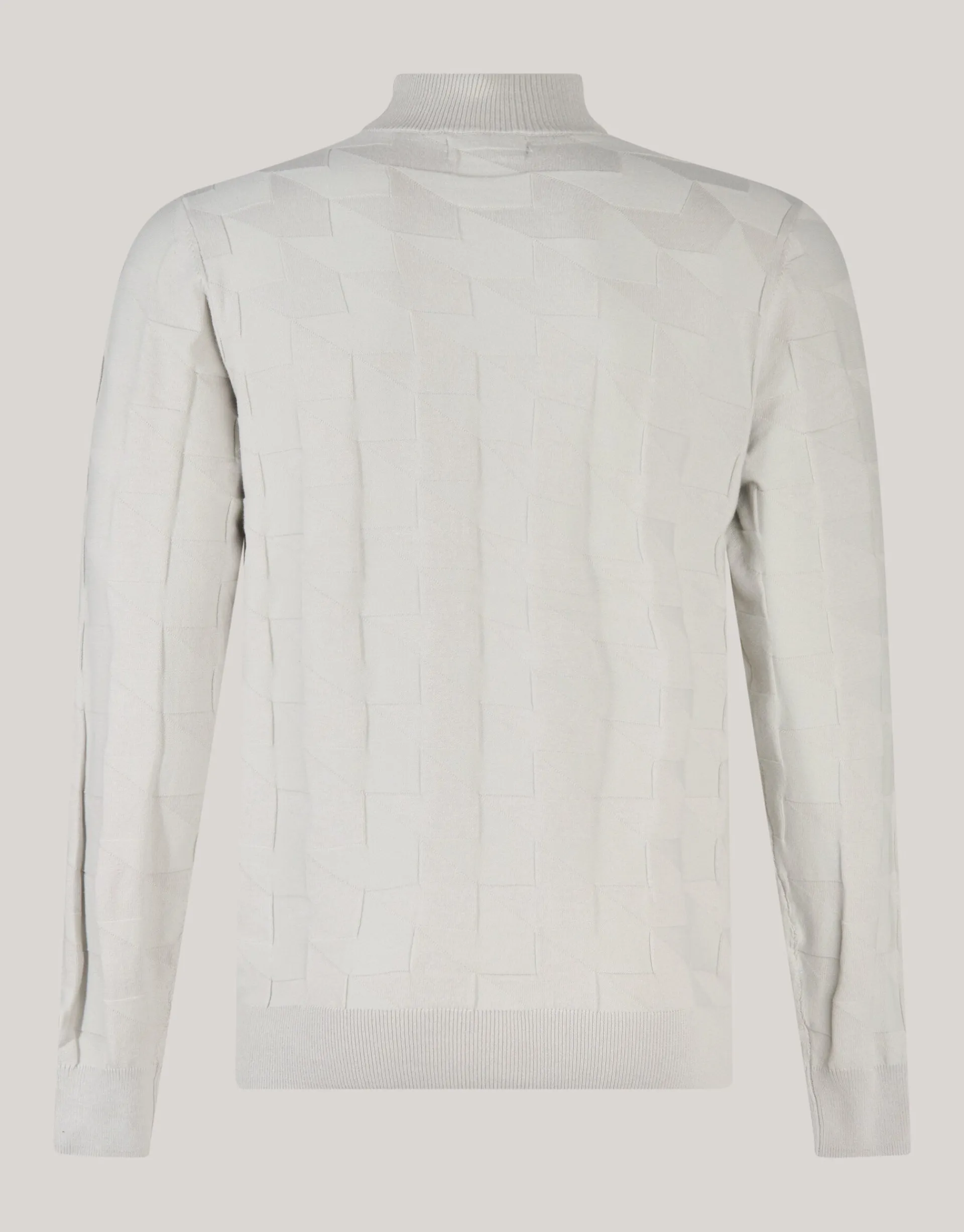 Shoeby Pied De Poule Trui Lichtgrijs<Heren Truien En Sweaters