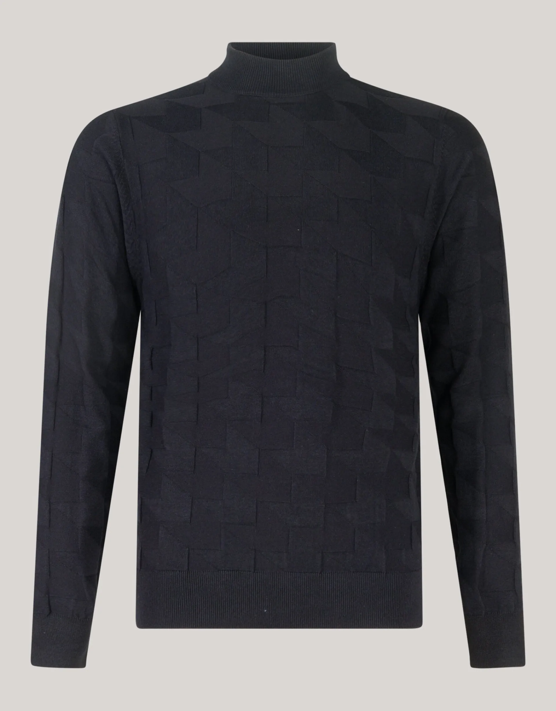 Shoeby Pied De Poule Trui Zwart<Heren Truien En Sweaters