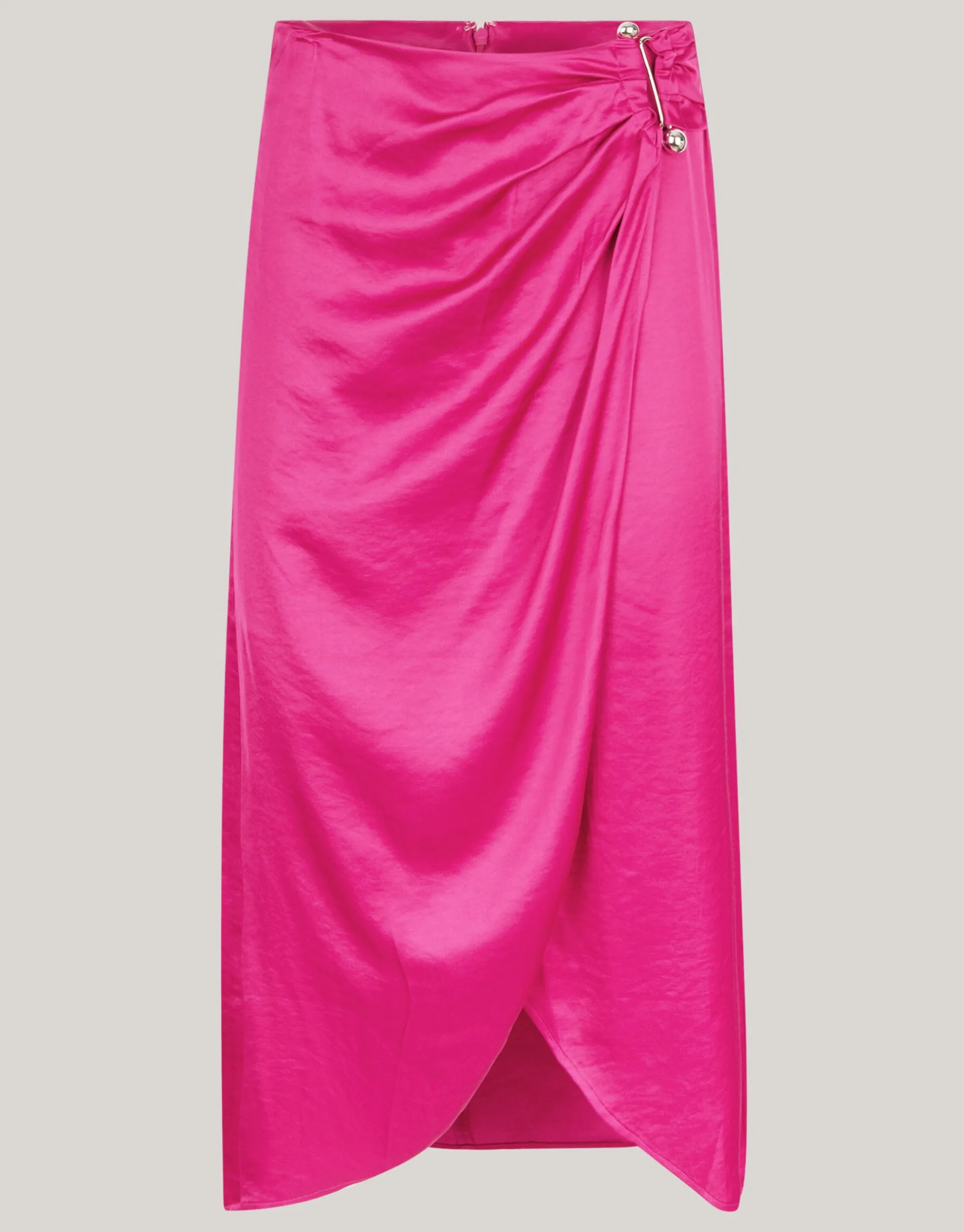 Shoeby Pierced Satijnen Rok Roze<DAMES Rokken