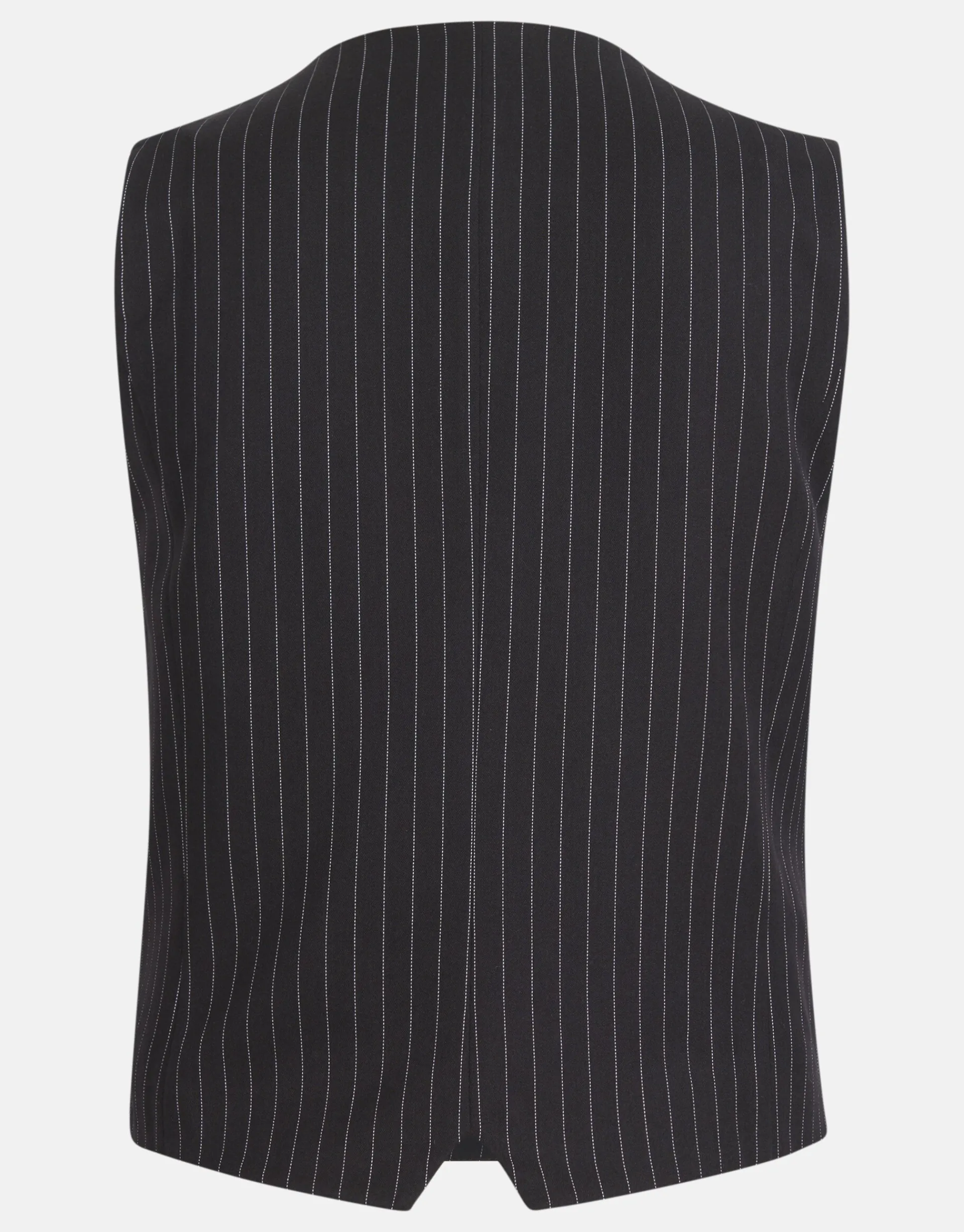 Shoeby Pinstripe Gilet Zwart/Wit<DAMES Gilets