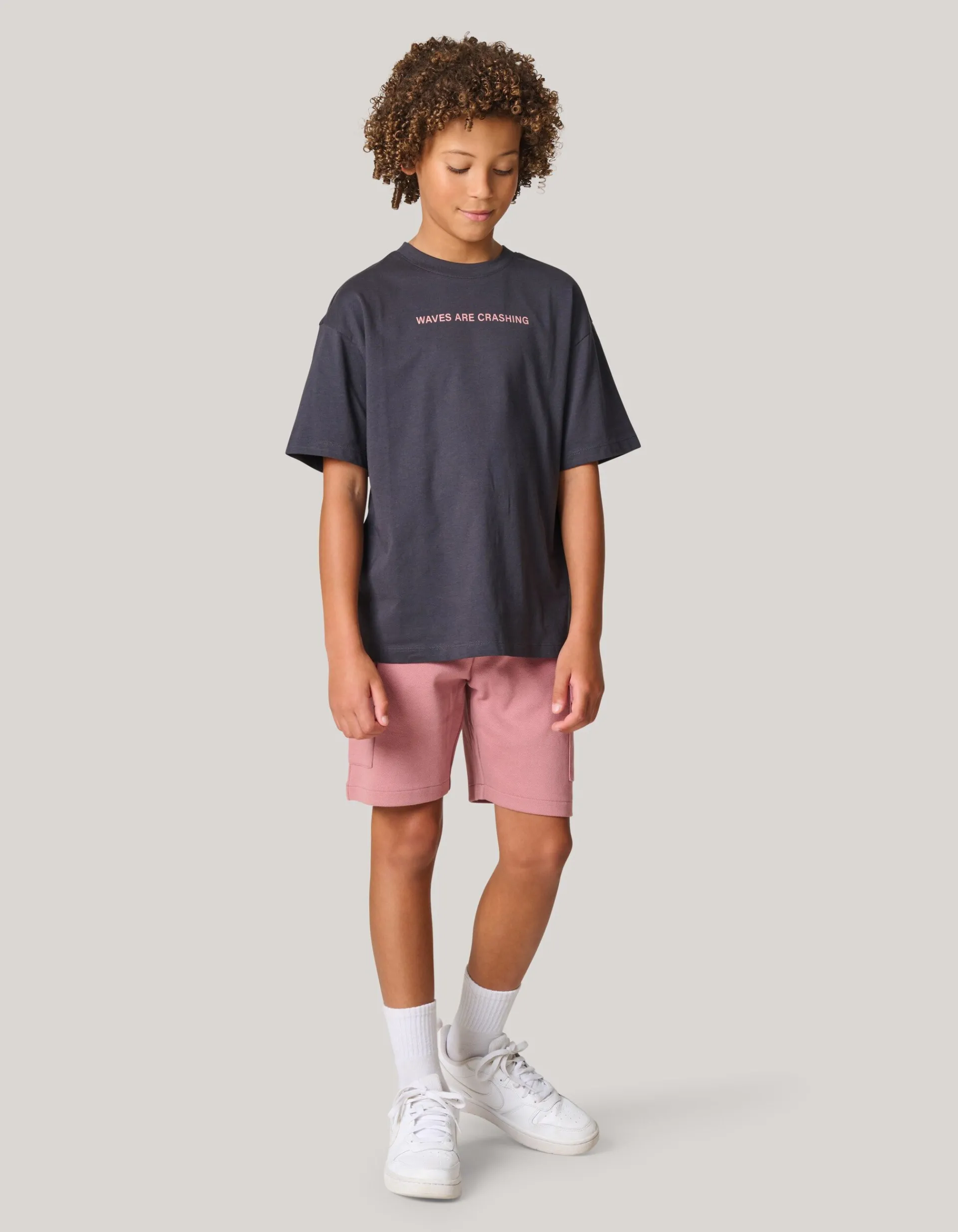 Shoeby Pique Cargo Short Donkerroze< Shorts