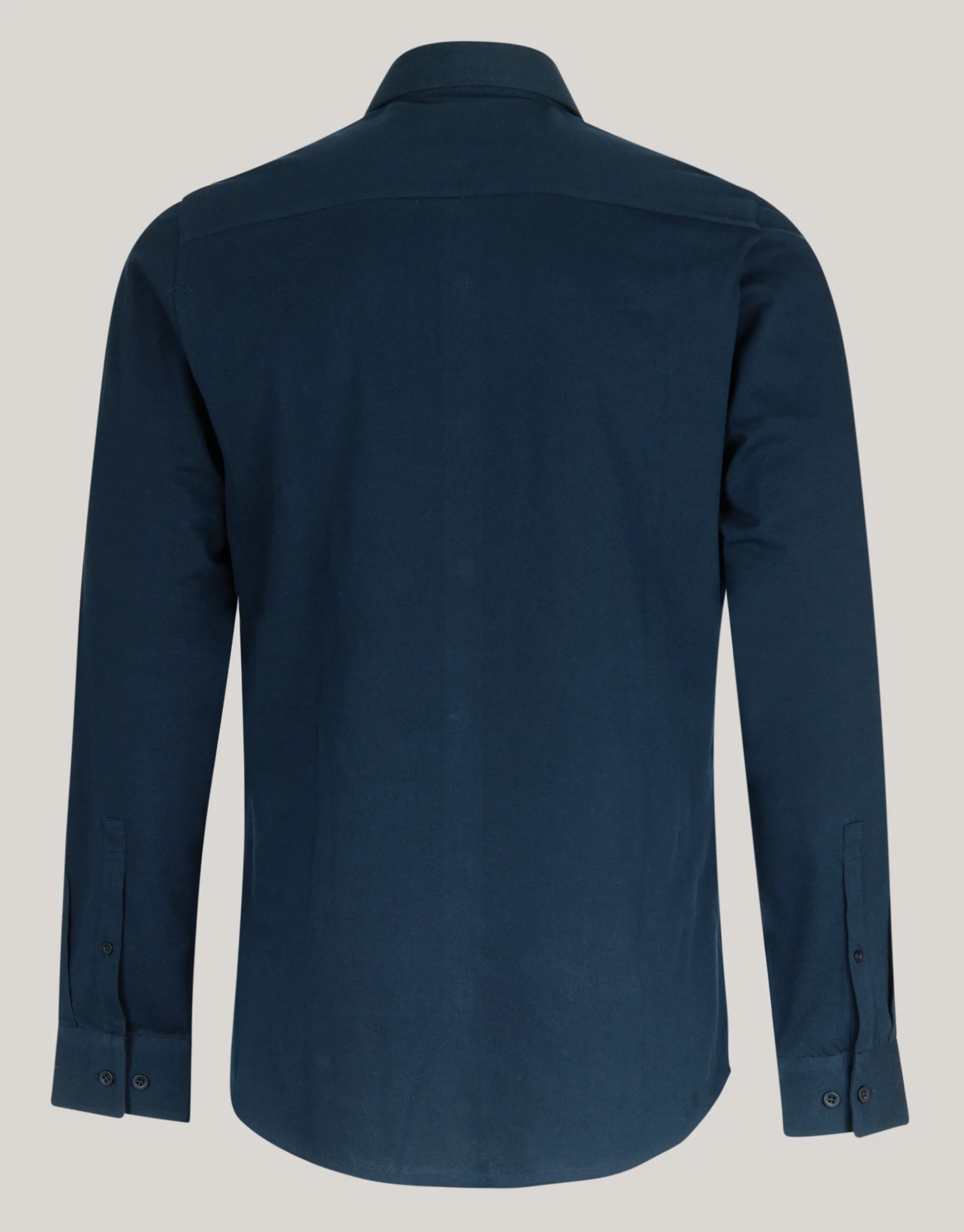 Shoeby Pique Jersey Overhemd Donkerblauw<Heren Overhemden
