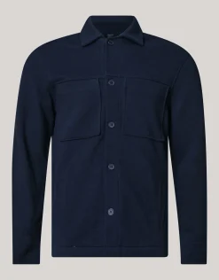 Shoeby Pique Overshirt Zwart<Heren Overshirts