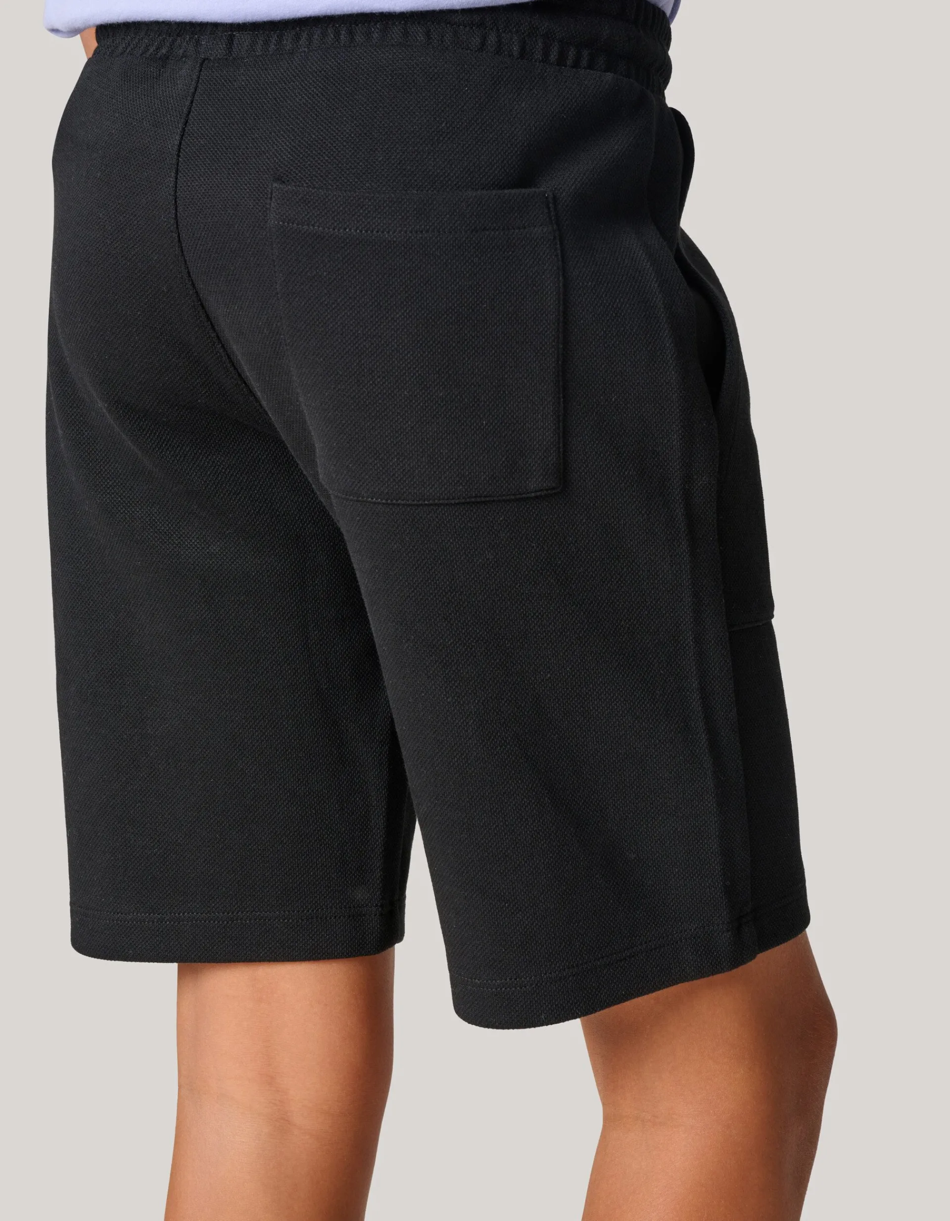 Shoeby Pique Short Zwart< Shorts