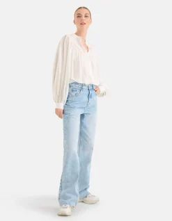 Shoeby Pleated Blouse Gebroken Wit By Mieke<DAMES Blouses