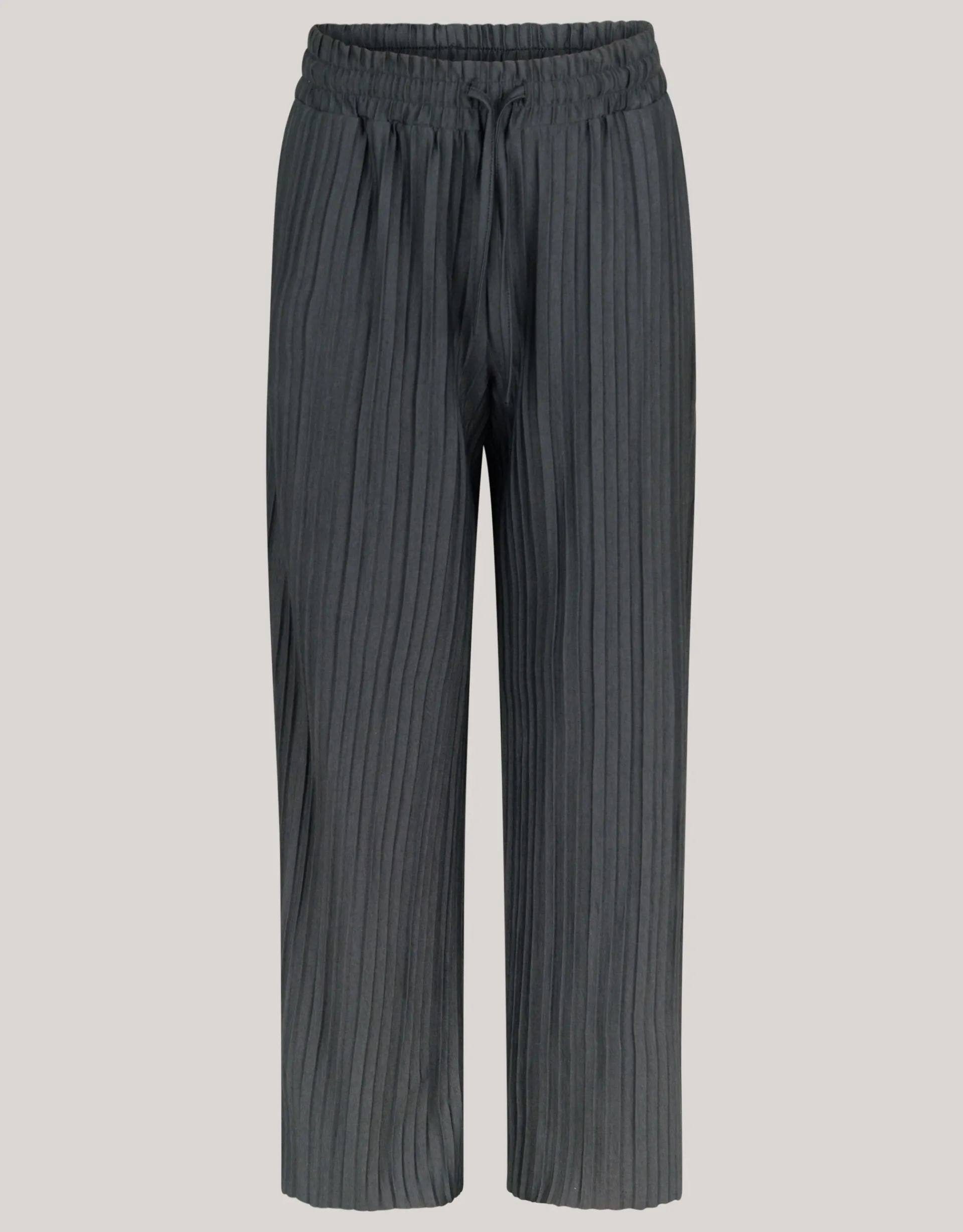 Shoeby Plissé Broek Donkergrijs< Broeken
