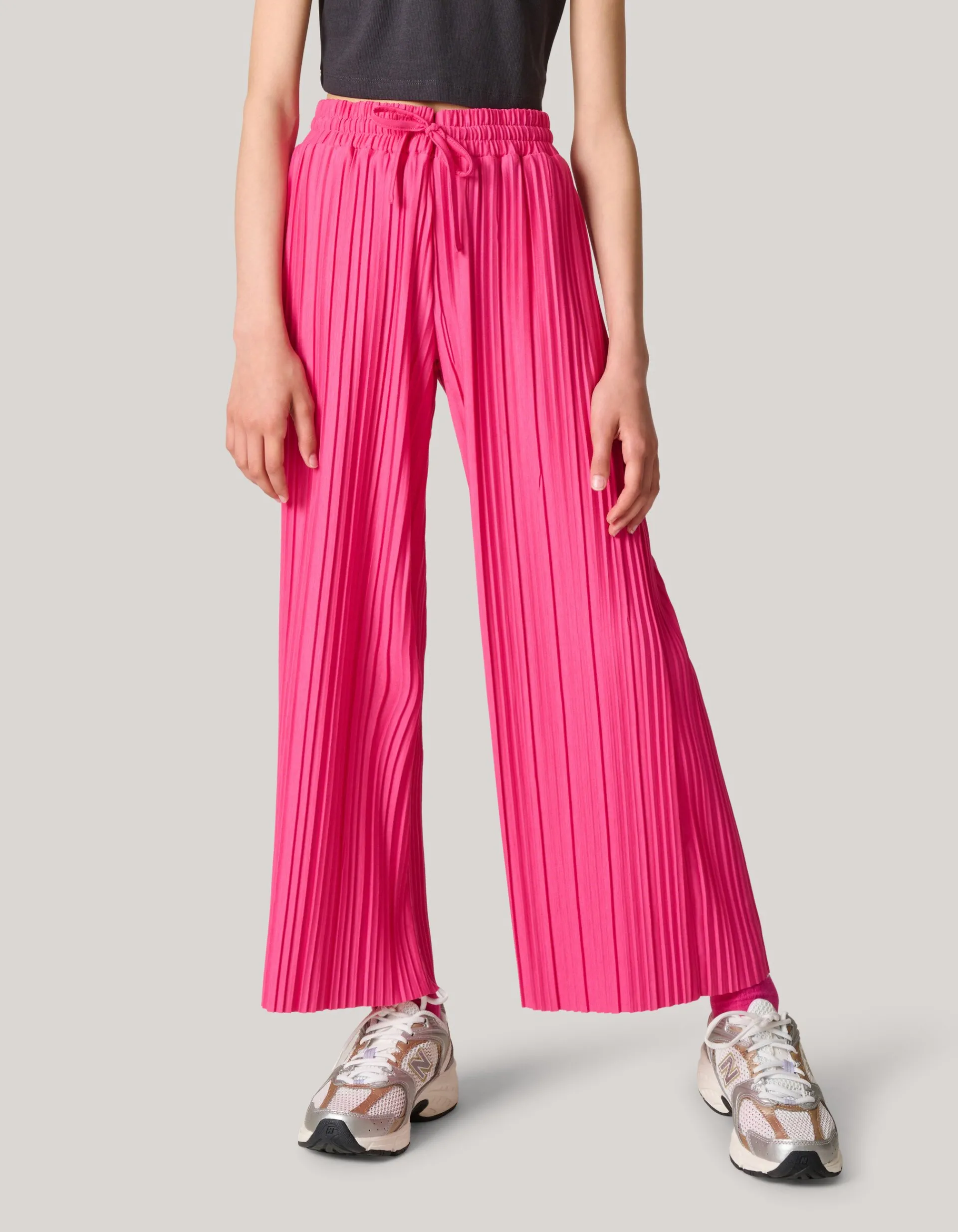 Shoeby Plissé Broek Roze< Broeken