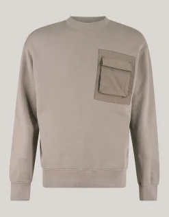 Shoeby Pocket Sweater Lichtbruin<Heren Truien En Sweaters