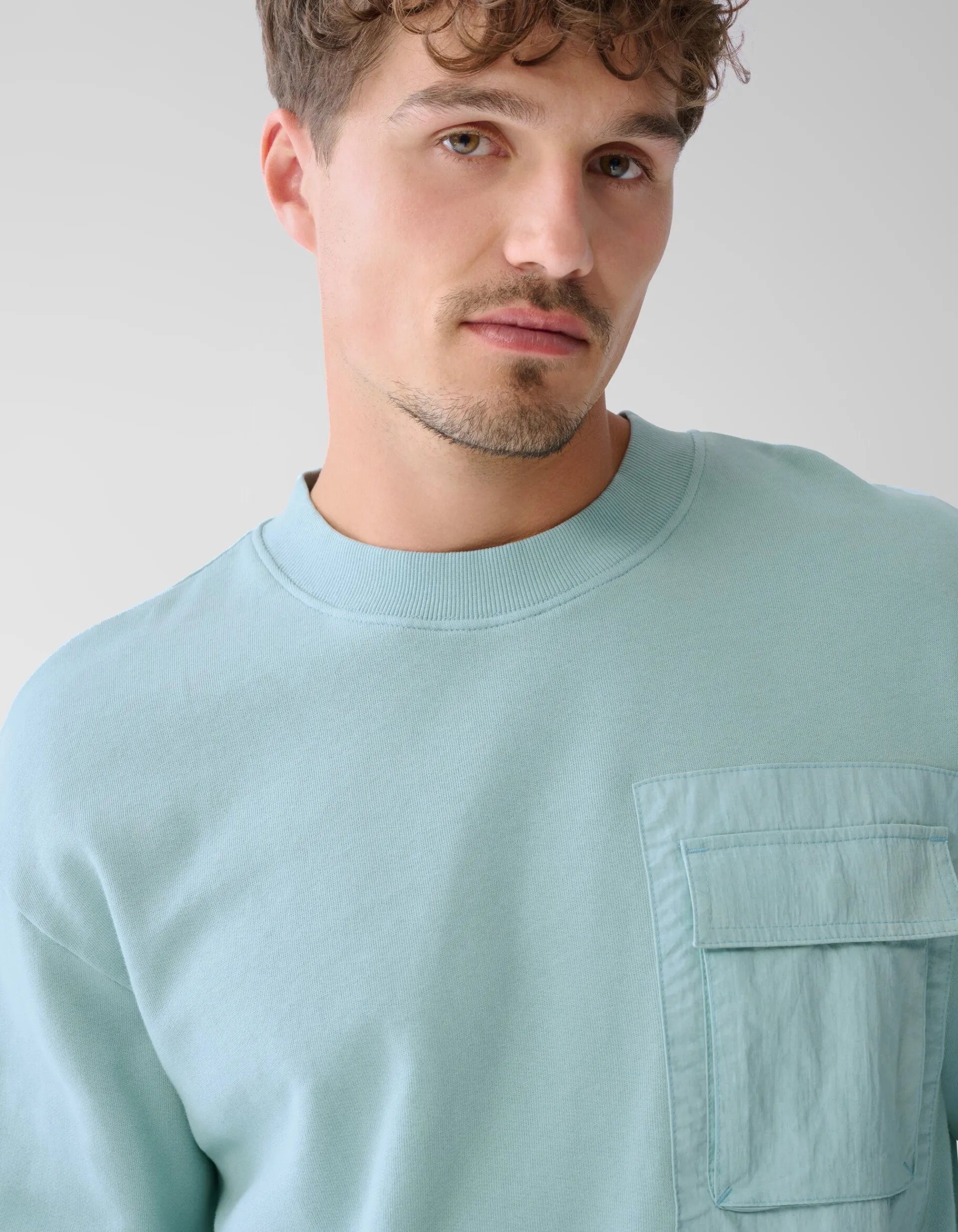 Shoeby Pocket Sweater Lichtgroen<Heren Truien En Sweaters