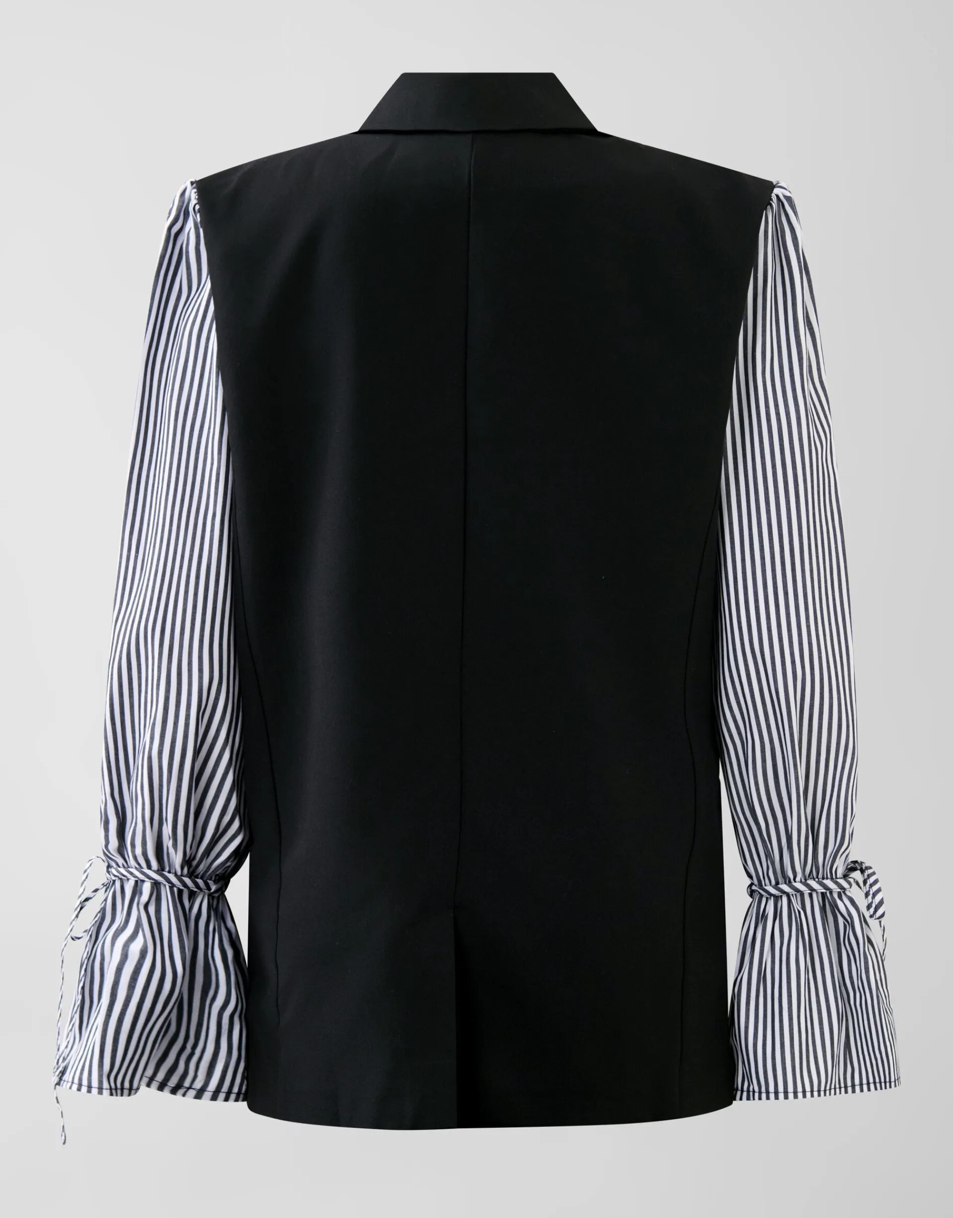 Shoeby Poplin Sleeve Blazer Zwart<DAMES Blazers