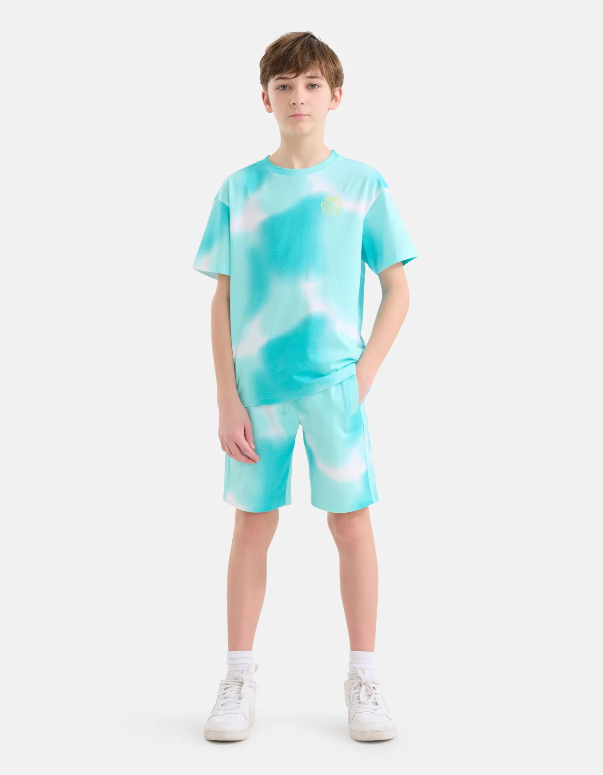 Shoeby Print Short Blauw< Shorts