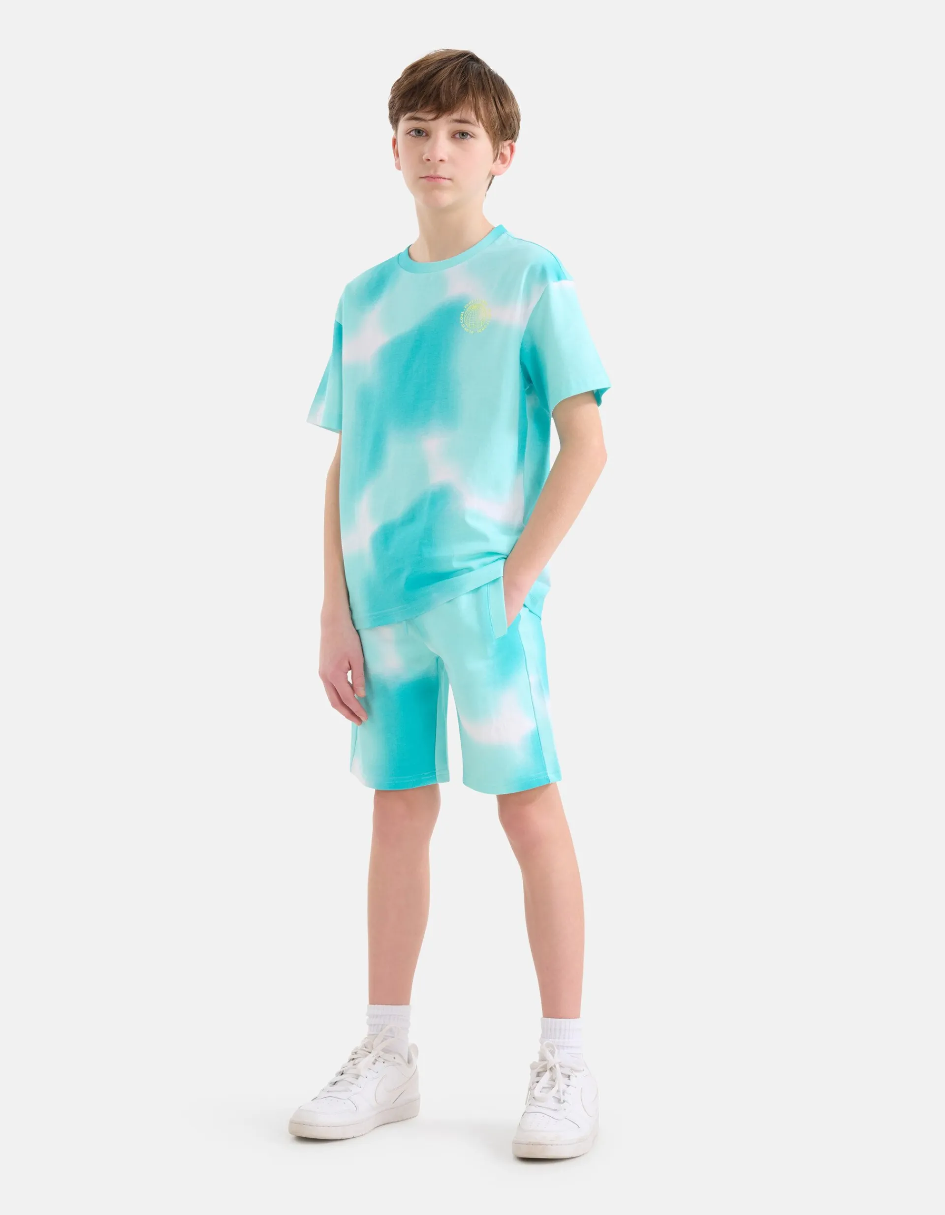 Shoeby Print Short Blauw< Shorts