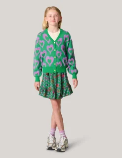 Shoeby Printed Cardigan Groen< Gebreide Truien