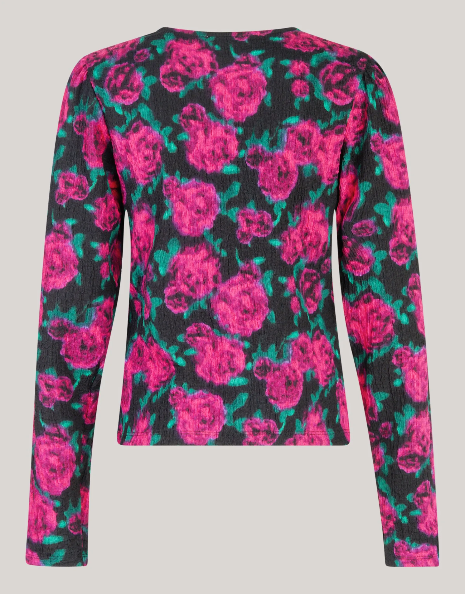 Shoeby Printed Crinkle Top Zwart<DAMES Tops