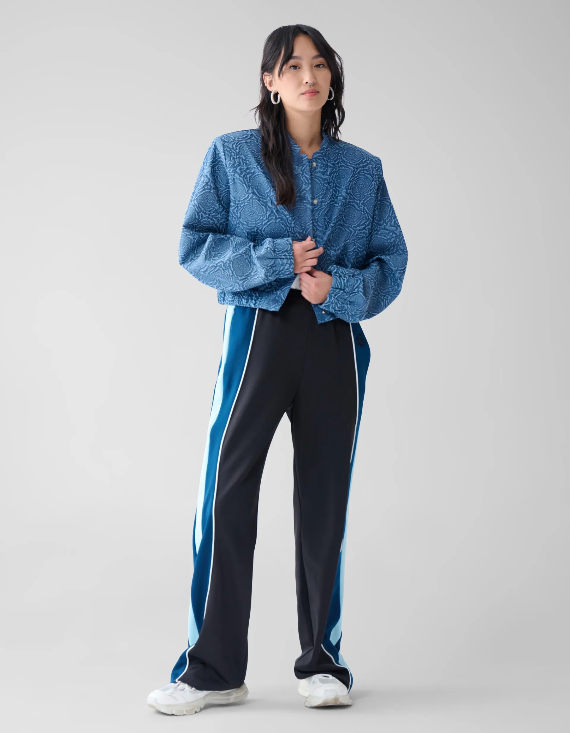 Shoeby Printed Denim Bomber Donkerblauw<DAMES Jacks