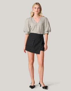 Shoeby Printed Heart Top Wit<DAMES Tops