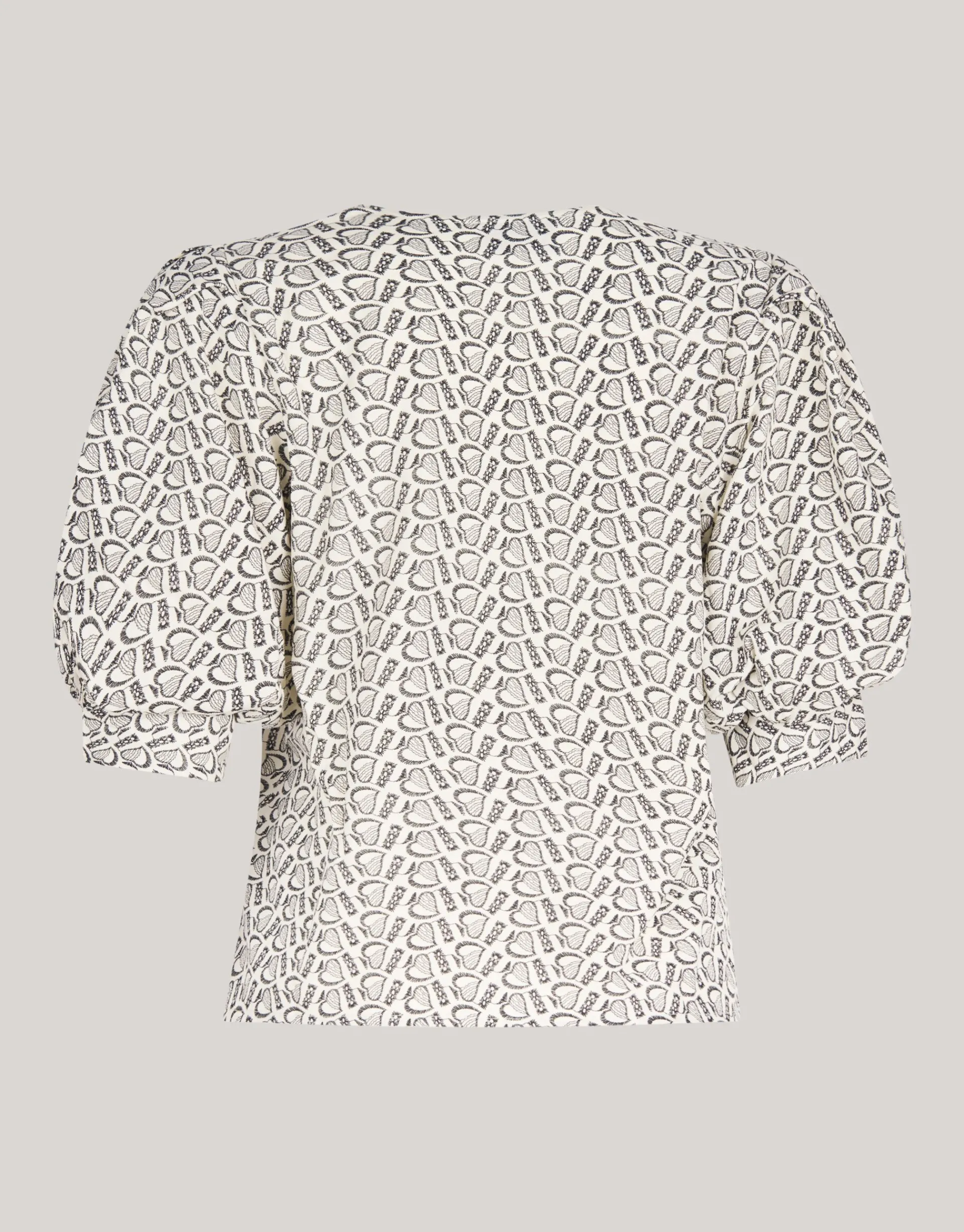 Shoeby Printed Heart Top Wit<DAMES Tops
