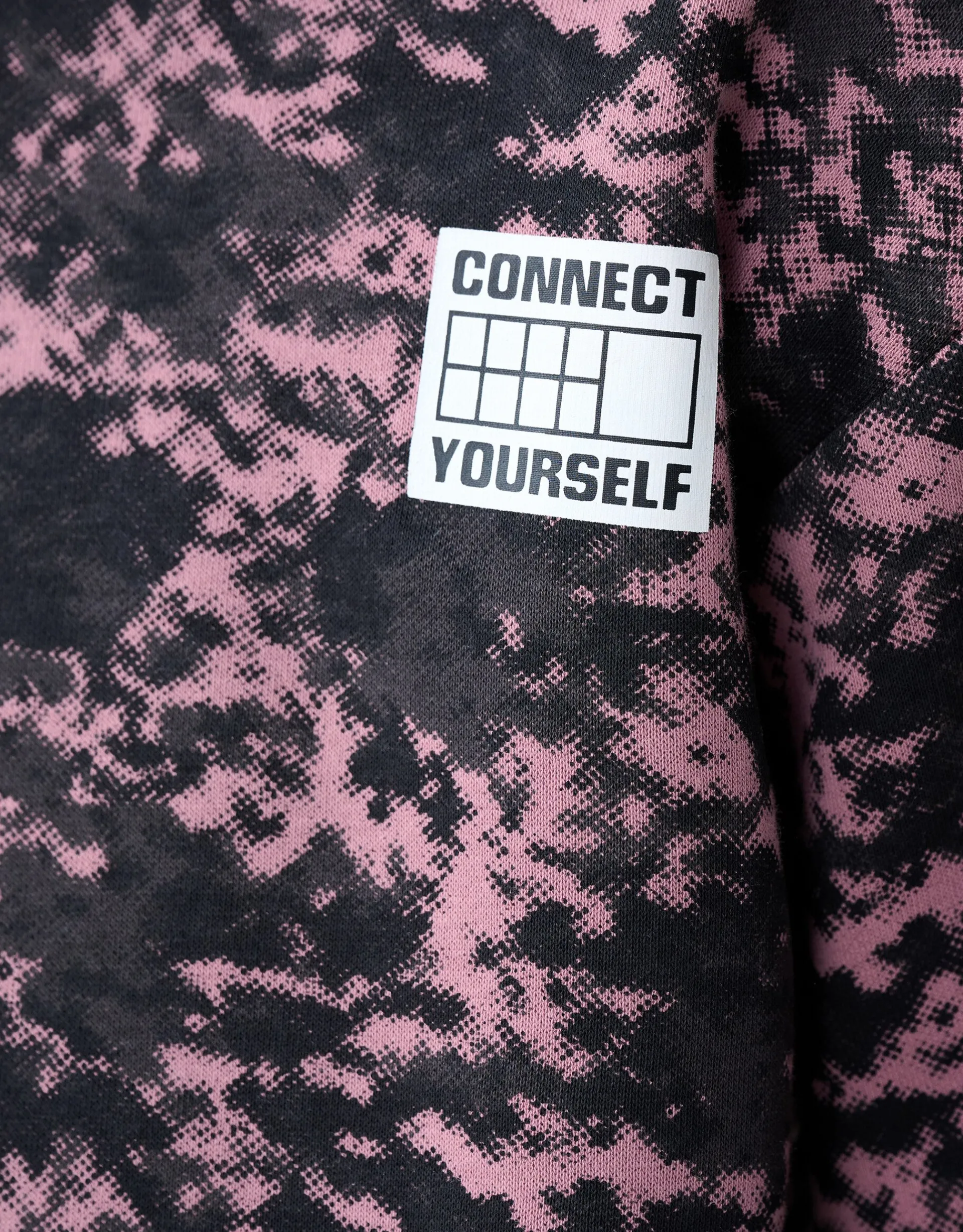 Shoeby Printed Hoodie Donkerroze< Gebreide Truien|Hoodies