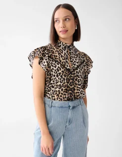 Shoeby Printed Leopard Top<DAMES Tops