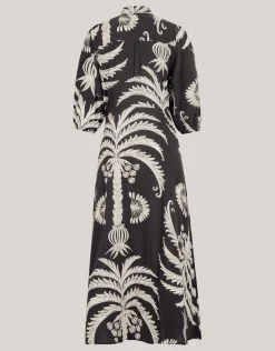 Shoeby Printed Maxi Jurk Zwart/Wit<DAMES Jurken