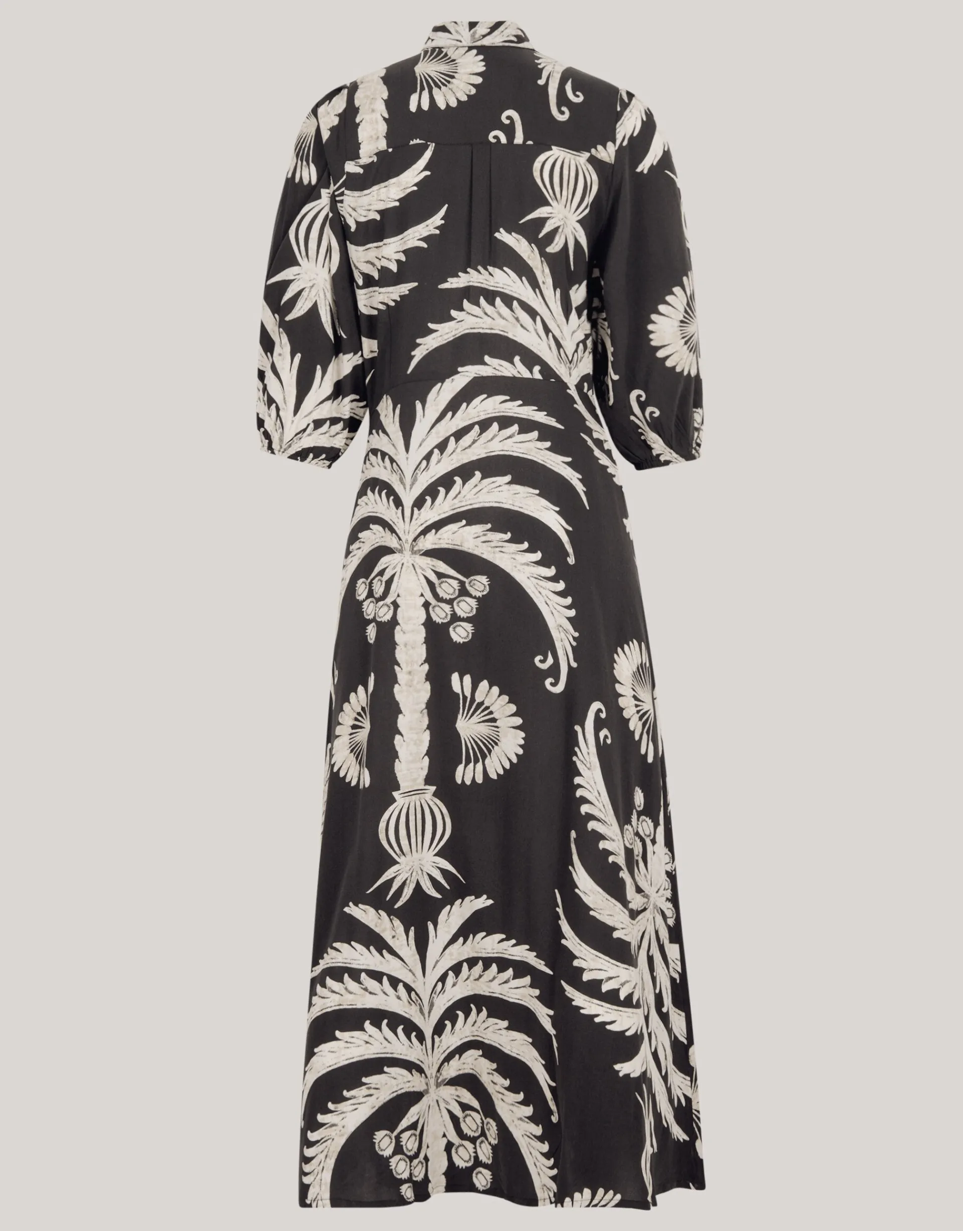 Shoeby Printed Maxi Jurk Zwart/Wit<DAMES Jurken