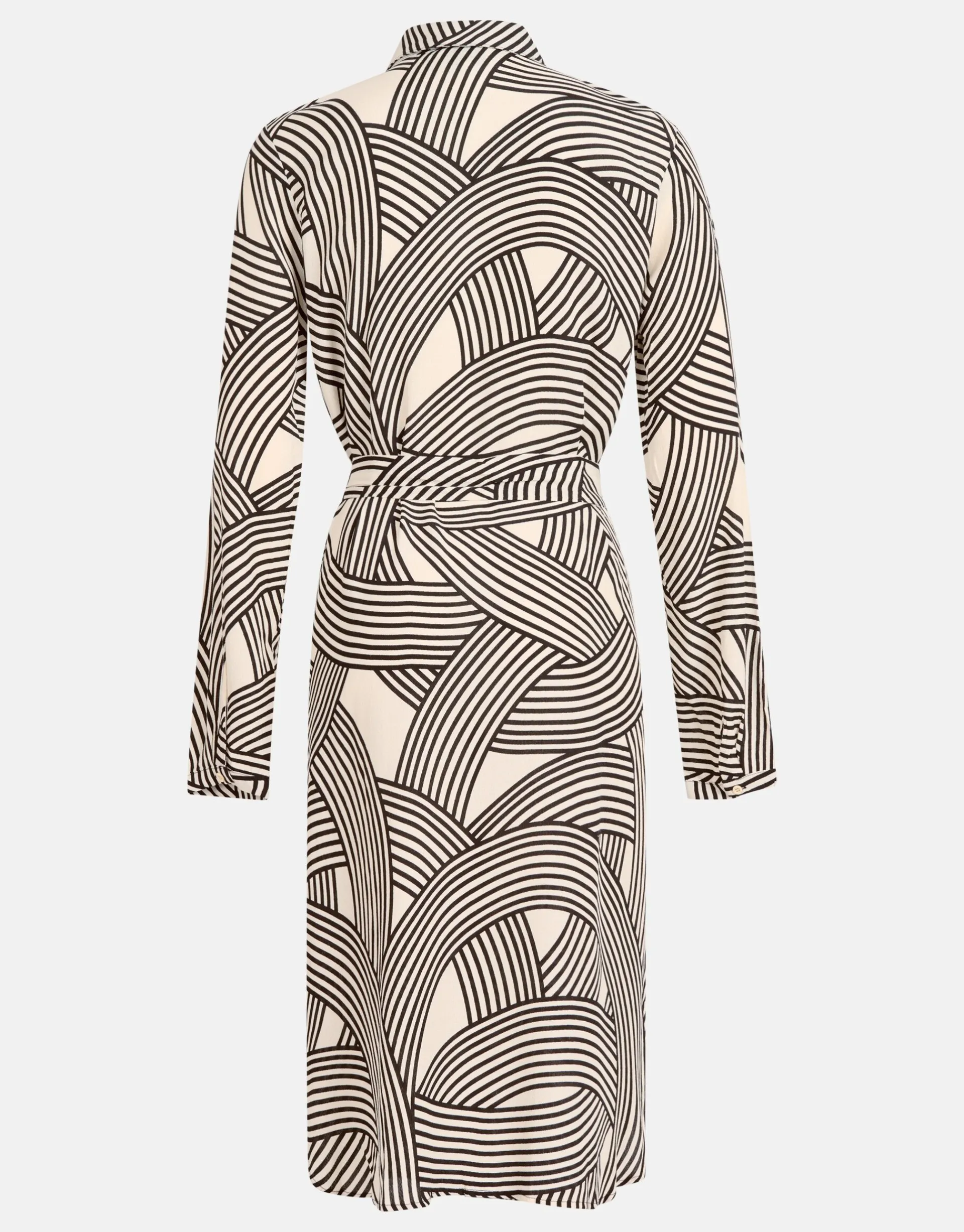 Shoeby Printed Midi Jurk Gebroken Wit<DAMES Jurken