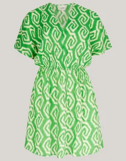 Shoeby Printed Mini Jurk Groen<DAMES Jurken
