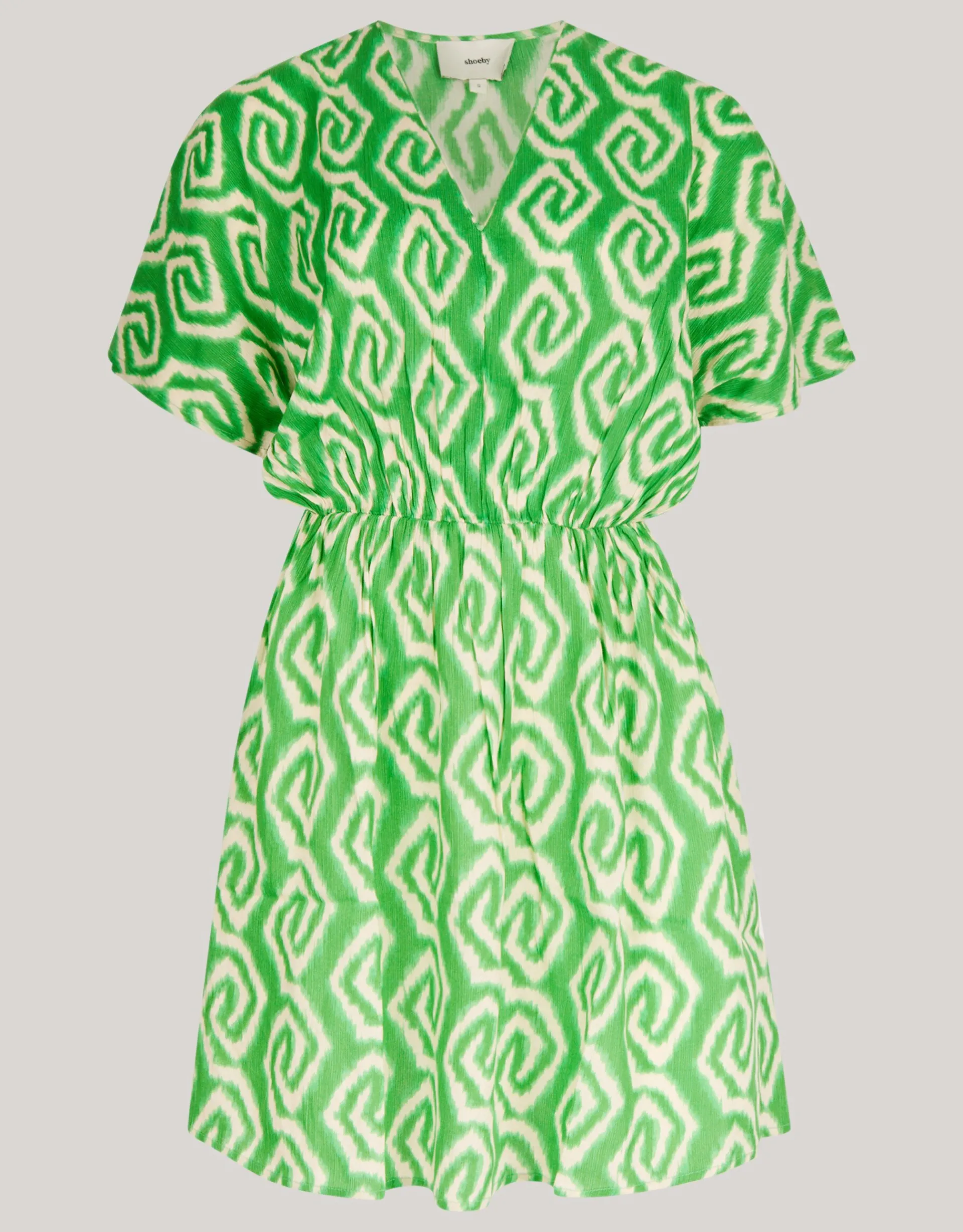 Shoeby Printed Mini Jurk Groen<DAMES Jurken