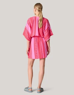 Shoeby Printed Mini Jurk Roze<DAMES Jurken