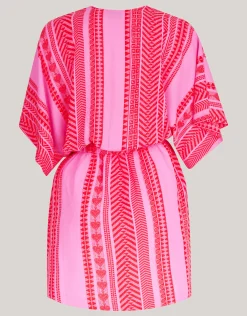 Shoeby Printed Mini Jurk Roze<DAMES Jurken