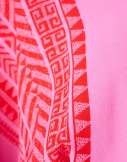 Shoeby Printed Mini Jurk Roze<DAMES Jurken