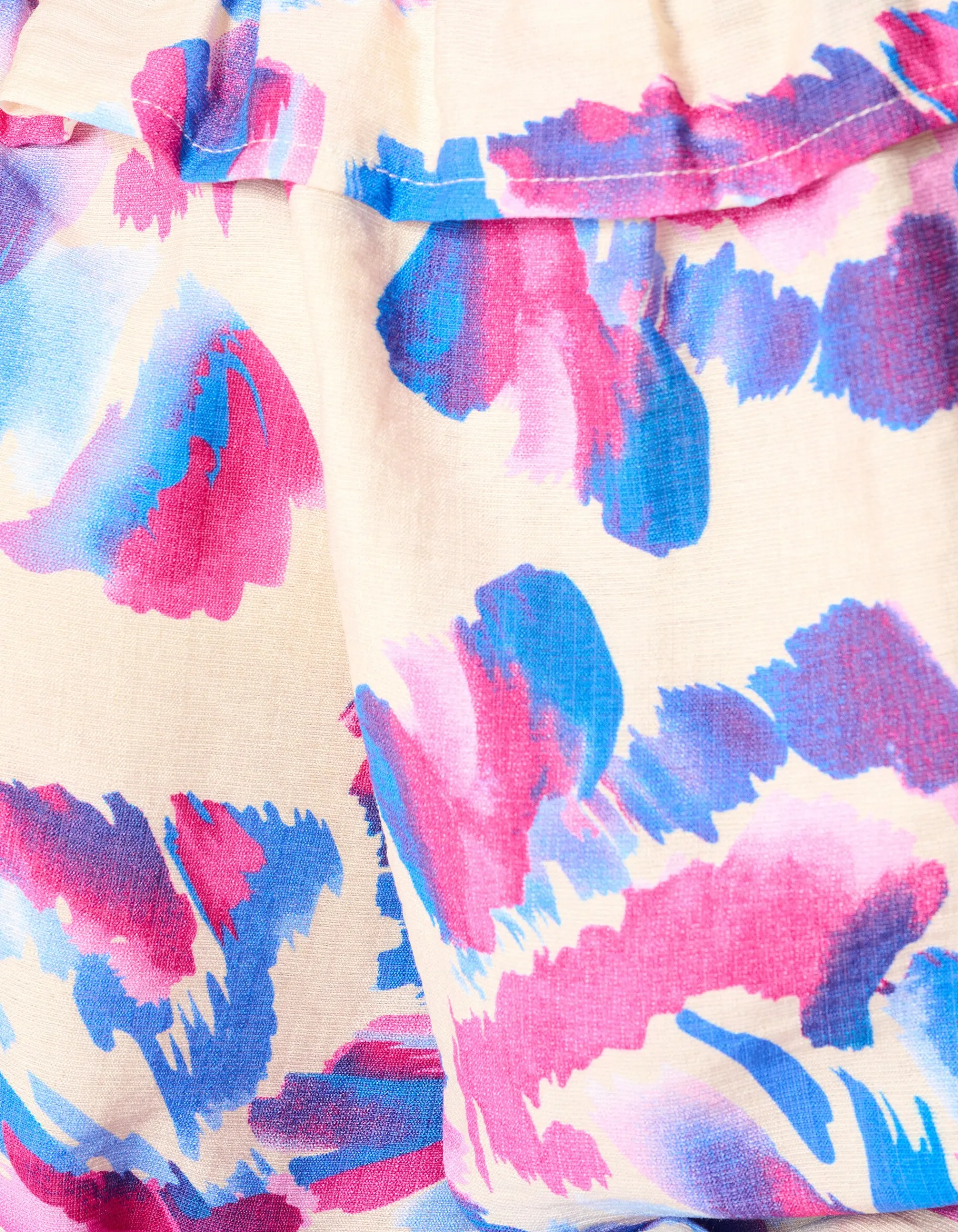 Shoeby Printed Off Shoulder Top Gebroken Wit<DAMES Blouses
