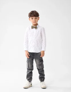 Shoeby Printed Overhemd Wit< Overhemden