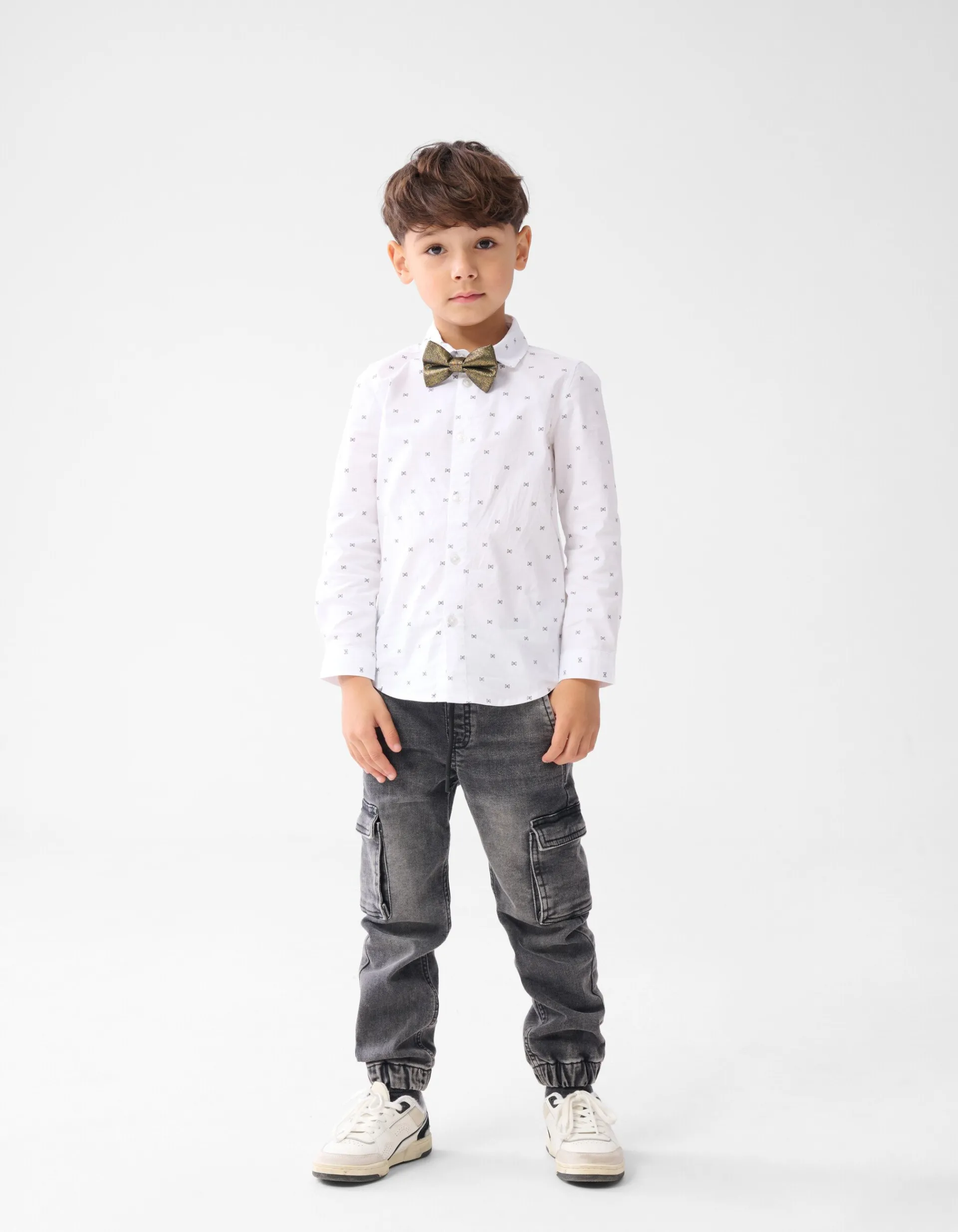 Shoeby Printed Overhemd Wit< Overhemden