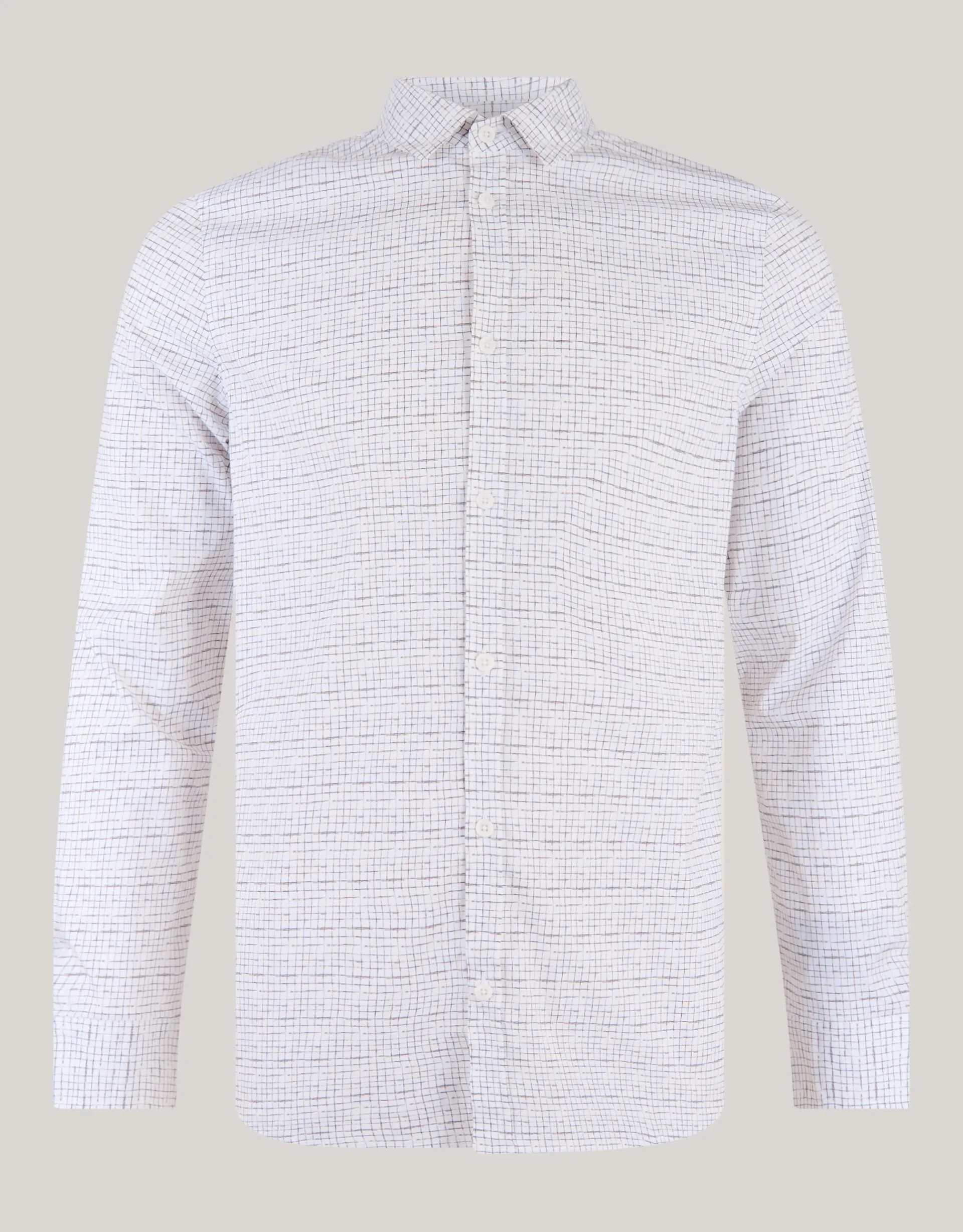 Shoeby Printed Overhemd Wit<Heren Overhemden