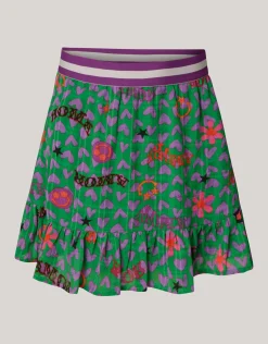 Shoeby Printed Rok Groen< Rokken