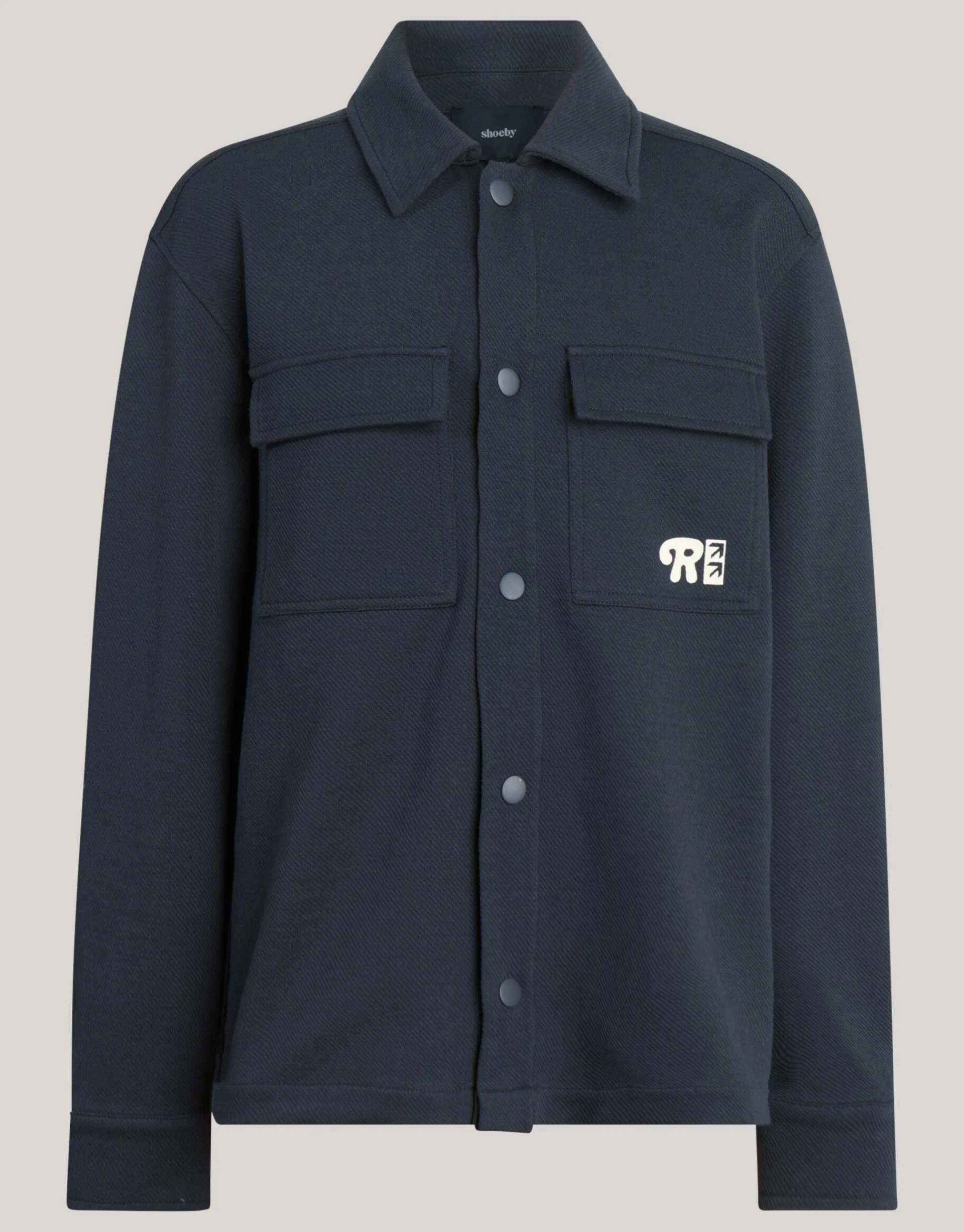 Shoeby Printed Structuur Overshirt Donkergrijs< Jacks