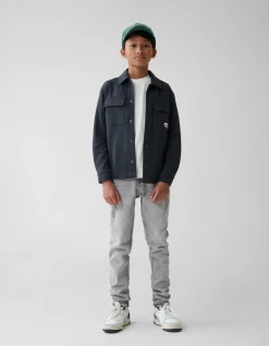 Shoeby Printed Structuur Overshirt Donkergrijs< Jacks