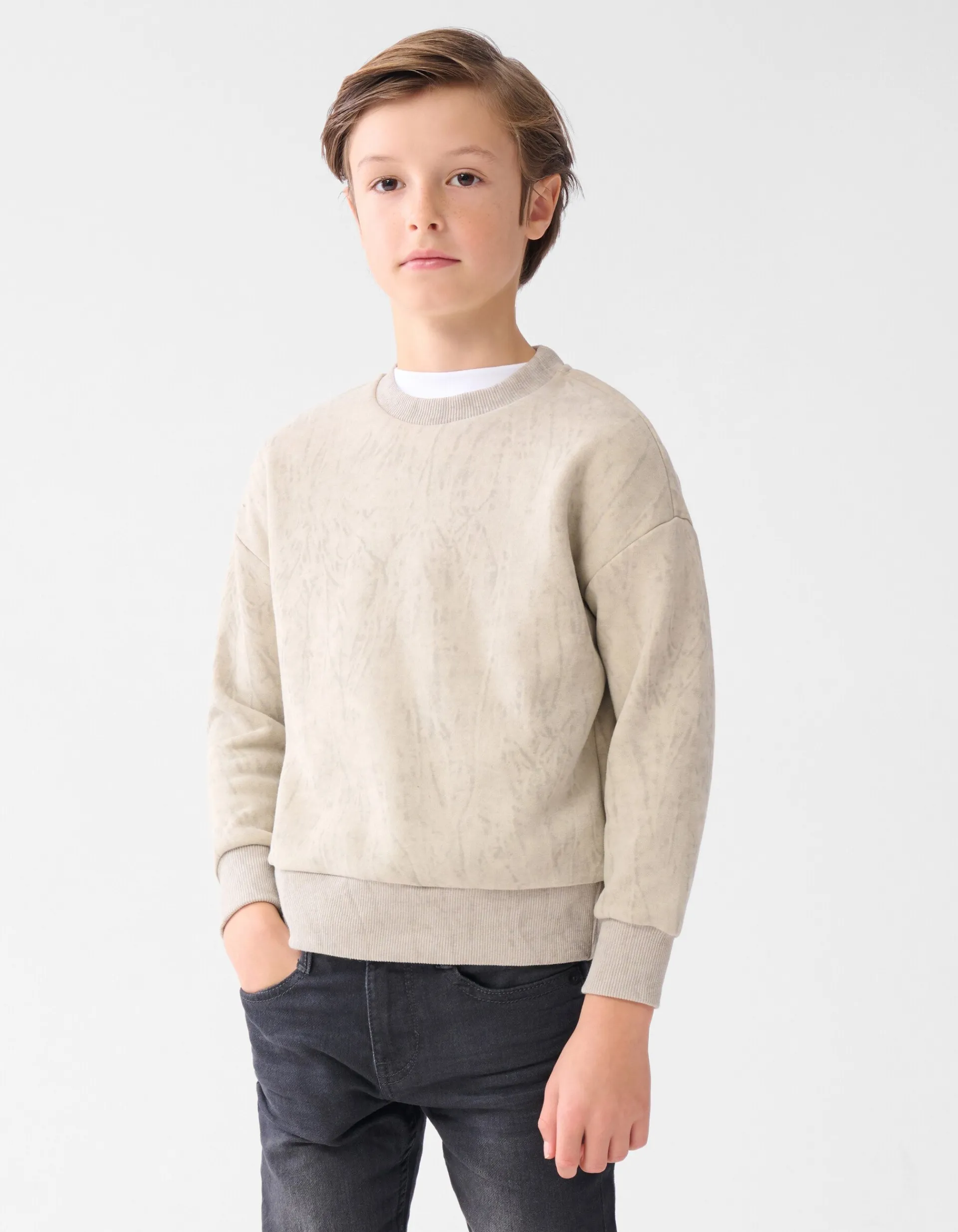 Shoeby Printed Sweater Beige< Gebreide Truien|Sweaters